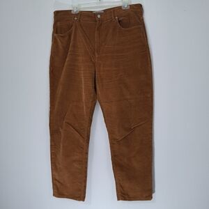Everlane Corduroy Pants in Rust Brown, Size 33